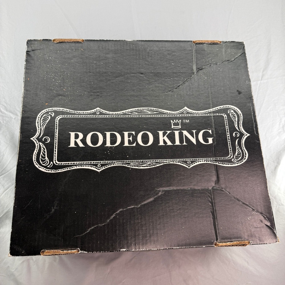 Rodeo King Pro 10X Black Beaver Felt Cowboy Hat 7 1/8 Long Oval - Picture 9 of 12